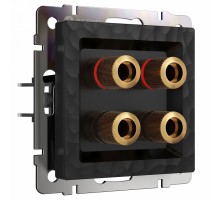 Розетка акустическая без рамки Werkel Hammer W1285008 (черный)