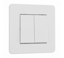 Выключатель двухклавишный Arte Milano SET16-1 SET16-1-30-2 white