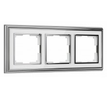 Рамка на 3 поста Werkel Palacio (хром/белый) W0031331