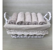 Набор из 5 полотенец для рук (30x30 см) Герда