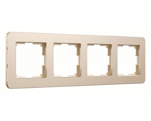 Рамка на 4 поста Werkel Platinum (шампань) W0042611 Рамка на 4 поста Werkel Platinum (шампань) W0042611