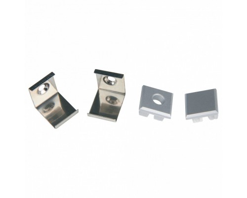 Набор заглушек и скоб для профиля Uniel UFE-N05 SILVER A POLYBAG UL-00000625 Набор заглушек и скоб для профиля Uniel UFE-N05 SILVER A POLYBAG UL-00000625