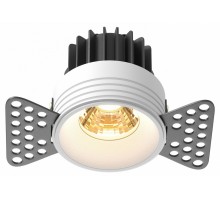 Встраиваемый светильник Maytoni Technical Round DL058-7W2.7K-TRS-W