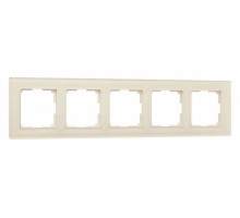 Рамка на 5 постов Werkel Favorit молочный W0051141