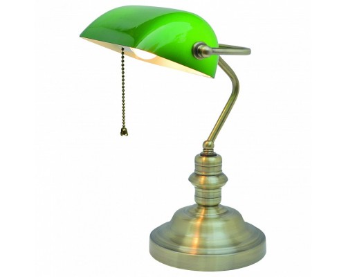 Настольная лампа офисная Arte Lamp Banker A2492LT-1AB Настольная лампа офисная Arte Lamp Banker A2492LT-1AB