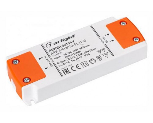 Блок питания Arlight ARV-SN12020-FLAT-B 029277 Блок питания Arlight ARV-SN12020-FLAT-B 029277