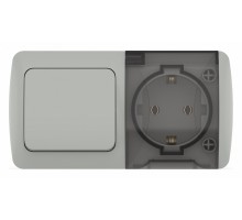Блок с розеткой и выключателем Elbi Eleсtriс Eva 554-011500-920