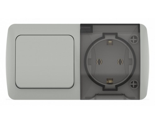 Блок с розеткой и выключателем Elbi Eleсtriс Eva 554-011500-920