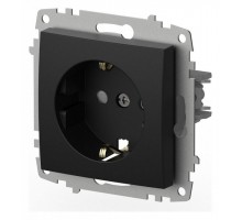 Розетка с заземлением и со шторкой, без рамки Elbi Eleсtriс Zena Vega 609-014800-243