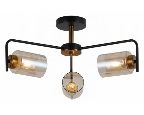 Люстра на штанге ILLUMICO IL8248-3COU-79 BK GD Люстра на штанге ILLUMICO IL8248-3COU-79 BK GD