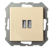 Розетка 2хUSB type A без рамки LIREGUS EPSILON 28-0712