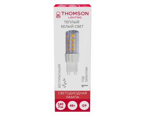 Лампа светодиодная Thomson G9 G9 4Вт 3000K TH-B4245 Лампа светодиодная Thomson G9 G9 4Вт 3000K TH-B4245