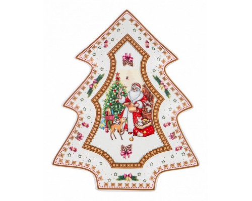 Блюдо декоративное (26x21x3.5 см) Christmas collection 586-441 Блюдо декоративное (26x21x3.5 см) Christmas collection 586-441