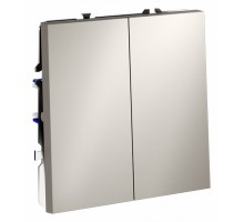 Выключатель двухклавишный без рамки Voltum S70 VLS020103