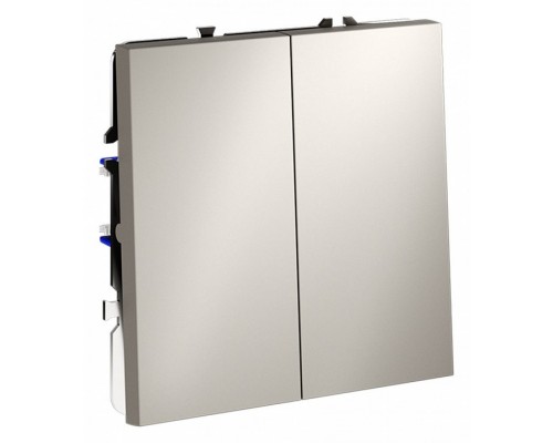 Выключатель двухклавишный без рамки Voltum S70 VLS020103