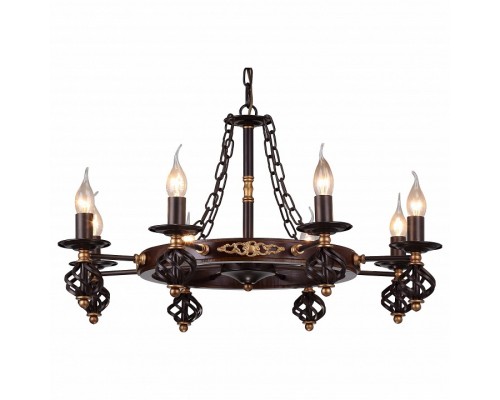 Подвесная люстра Arte Lamp Cartwheel A4550LM-8CK Подвесная люстра Arte Lamp Cartwheel A4550LM-8CK