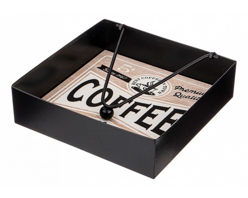 Салфетница (18x18x5 см) Coffee & Tea Time 124-189 Салфетница (18x18x5 см) Coffee & Tea Time 124-189
