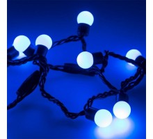 Гирлянда нить [10 м] Ball ARD-BALL-CLASSIC-D17.5-10000-BLACK-100LED BLUE (230V, 7W)