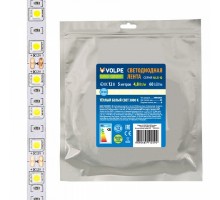 Лента светодиодная Volpe ULS-Q320 ULS-Q320 2835-60LED/m-8mm-IP20-DC12V-4,8W/m-5M-3000K катушка в герметичной упаковке