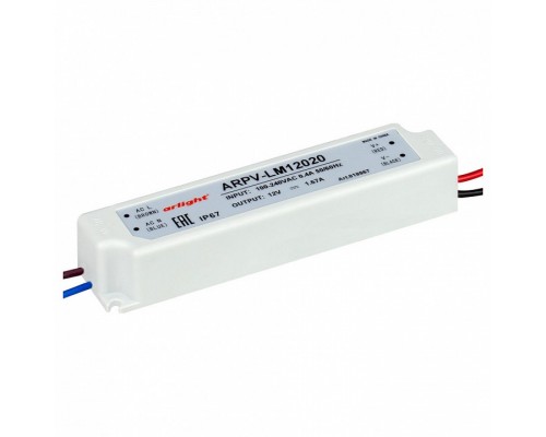 Блок питания Arlight  ARPV-LV12020-A (12V, 1.7A, 20W)