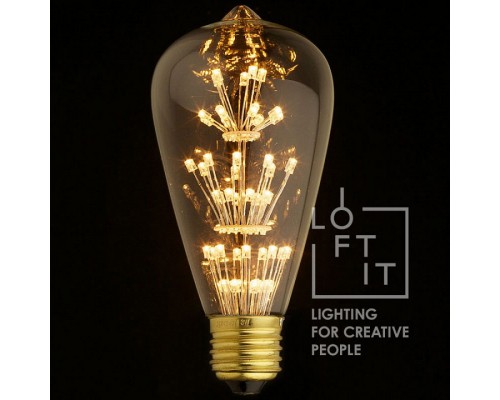 Лампа светодиодная Loft it Edison Bulb E27 3Вт 2700K ST64-47LED