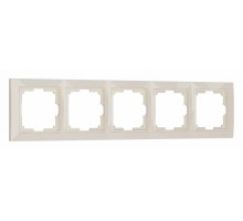 Рамка на 5 постов Werkel слоновая кость, basic W0052003