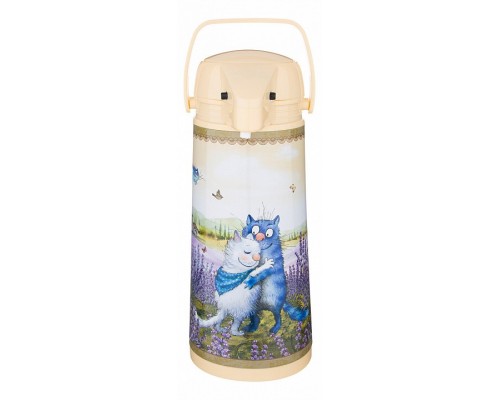 Термос (1.9 л) Agness Синие коты 910-672 Термос (1.9 л) Agness Синие коты 910-672