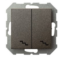 Переключатель двухклавишный без рамки LIREGUS EPSILON 28-109