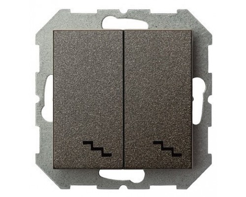 Переключатель двухклавишный без рамки LIREGUS EPSILON 28-109