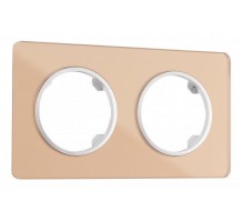 Рамка на 2 поста Arte Milano am-502.13 502.13-2.shampan