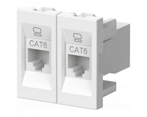 Розетка двойная Ethernet RJ-45 без рамки Elbi Eleсtriс Moda Vox 611-040232-248