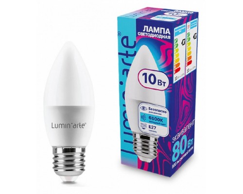 Лампа светодиодная Luminarte  E27 10Вт 6500K LSTD-C37-10W6KE27