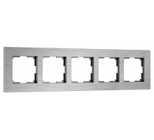 Рамка на 5 постов Werkel AluMax алюминий W0053506