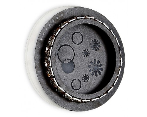 Накладной светильник Ambrella Ice 4 FA273 CF/TI кофе/янтарь LED 3000K+6400K 24W 200*180*50 Накладной светильник Ambrella Ice 4 FA273 CF/TI кофе/янтарь LED 3000K+6400K 24W 200*180*50