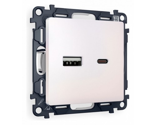 Розетка 2хUSB type A и C без рамки Ambrella Volt Quant MA211010