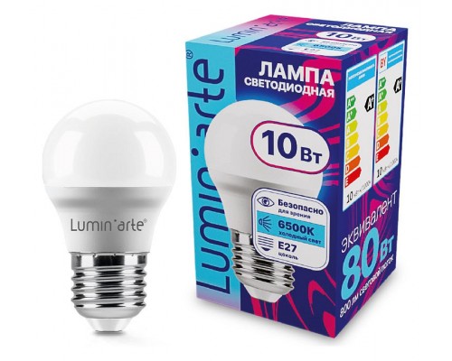 Лампа светодиодная Luminarte  E27 10Вт 6500K LSTD-G45-10W6KE27
