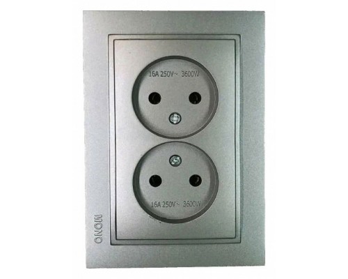 Розета двойная без заземления Mono Electric Despina 102-242405-121 Розета двойная без заземления Mono Electric Despina 102-242405-121