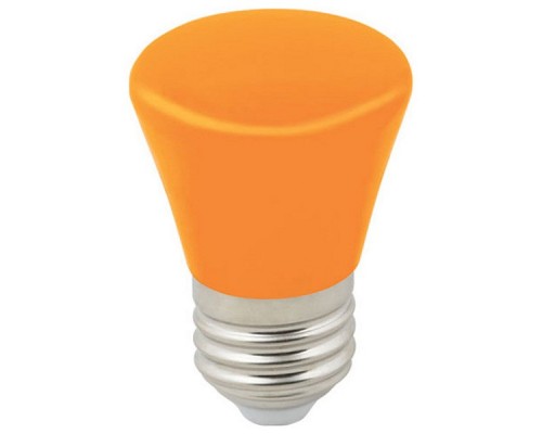 Лампа светодиодная Volpe Décor Color E27 1Вт K LED-D45-1W/ORANGE/E27/FR/С BELL Лампа светодиодная Volpe Décor Color E27 1Вт K LED-D45-1W/ORANGE/E27/FR/С BELL