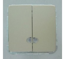 Выключатель двухклавишный без рамки Imex 1188L 1188L-S300