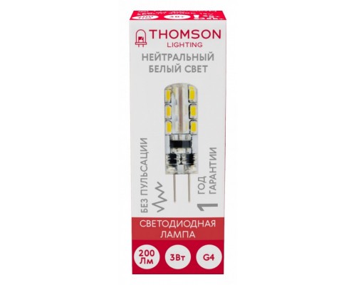 Лампа светодиодная Thomson G4 G4 3Вт 4000K TH-B4203
