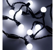 Гирлянда нить [10 м] Ball ARD-BALL-CLASSIC-D17.5-10000-BLACK-100LED WHITE (230V, 7W)