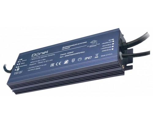 Блок питания Donel DN8HF DNHF300V24IP67Dim