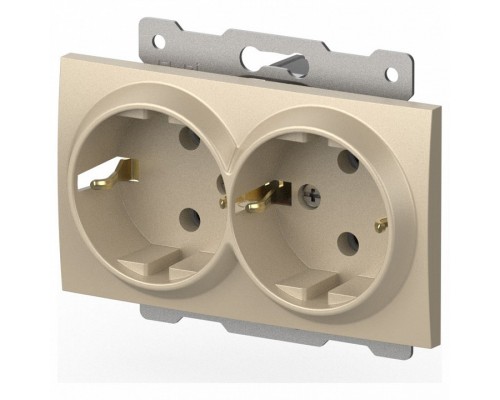 Розетка двойная с заземлением, без рамки Elbi Eleсtriс Zena Vega 609-012500-907
