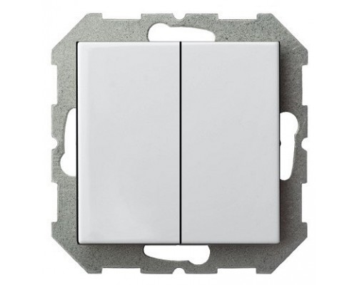 Выключатель двухклавишный без рамки LIREGUS EPSILON 28-0022