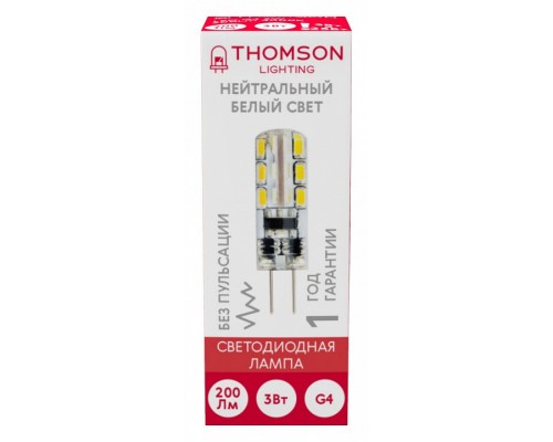 Лампа светодиодная Thomson G4 G4 3Вт 4000K TH-B4204