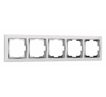 Рамка на 5 постов Werkel Snabb (белый/хром) W0051901
