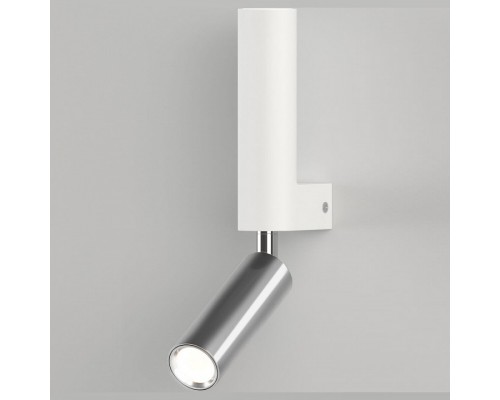 Бра с подсветкой Eurosvet Pitch 40020/1 LED белый/хром Бра с подсветкой Eurosvet Pitch 40020/1 LED белый/хром