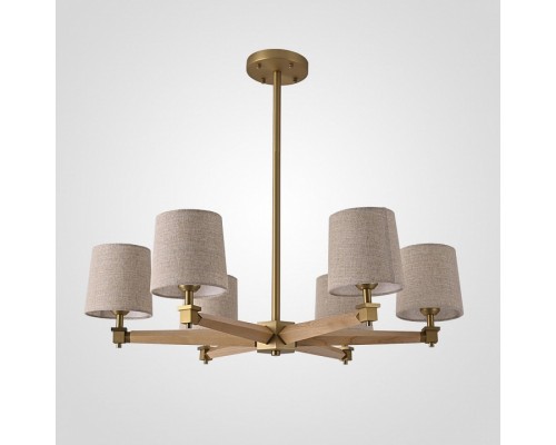 Люстра на штанге Imperiumloft Jorgenson Beige/Light wood STAVRA01 Люстра на штанге Imperiumloft Jorgenson Beige/Light wood STAVRA01