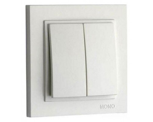Выключатель двухклавишный Mono Electric Despina 102-252525-102 Выключатель двухклавишный Mono Electric Despina 102-252525-102