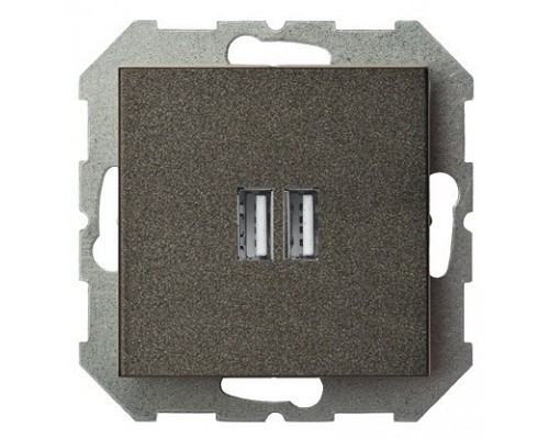 Розетка 2хUSB type A без рамки LIREGUS EPSILON 28-1136